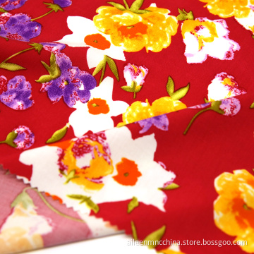 100%  rayon reactive print in fashion design